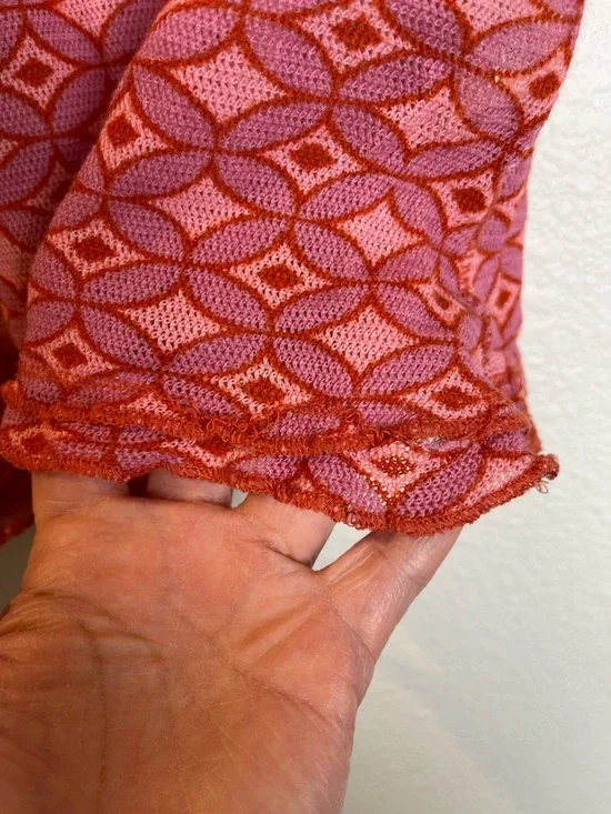 Free People Garner Long Sleeve Tee in Pink Combo Size XS - Picture 13 of 16